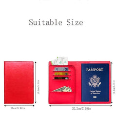 Portable PU Leather Passport Bag with Card Function