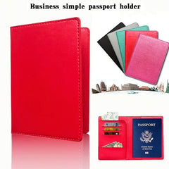 Portable PU Leather Passport Bag with Card Function