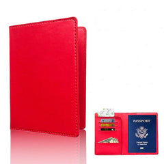 Portable PU Leather Passport Bag with Card Function