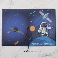 Astronaut American Flag Passport Case & Luggage Tag Set