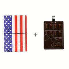 Astronaut American Flag Passport Case & Luggage Tag Set