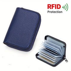 Anti theft Brush Ultra thin Wallet Zipper Coin Purse