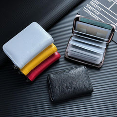 Anti theft Brush Ultra thin Wallet Zipper Coin Purse