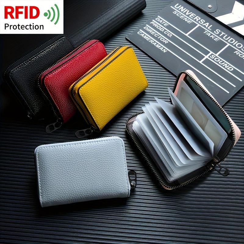 Anti theft Brush Ultra thin Wallet Zipper Coin Purse