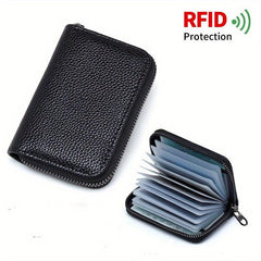 Anti theft Brush Ultra thin Wallet Zipper Coin Purse