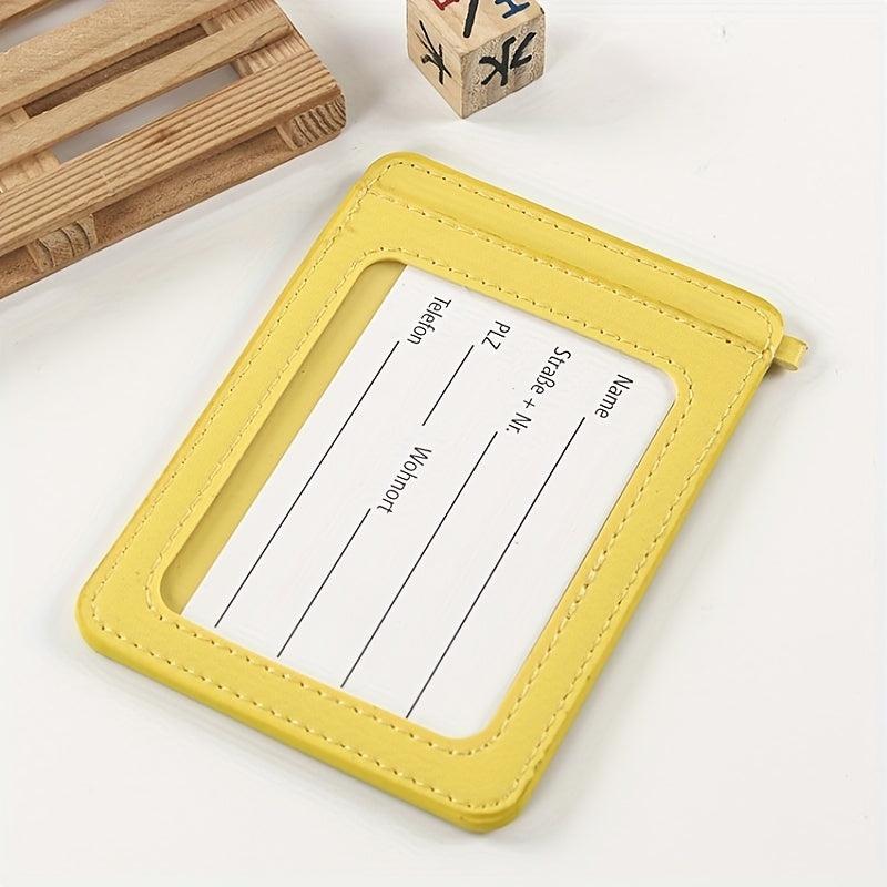 PU Leather Card Holder Bus Card Cover