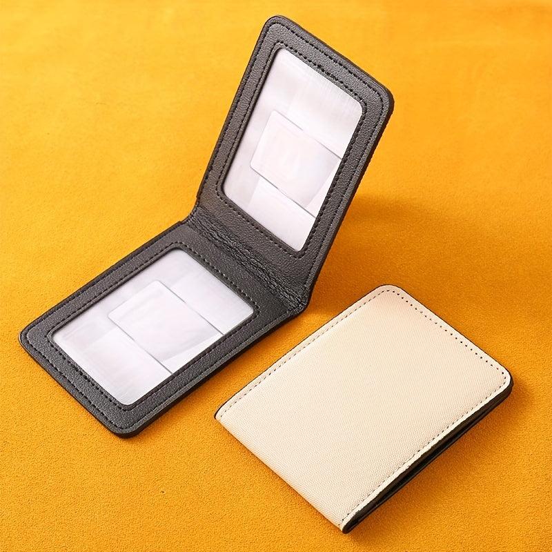 Canvas Driving Licence Bag Men Thin Wallet Mini Cut Out High end Card Holder
