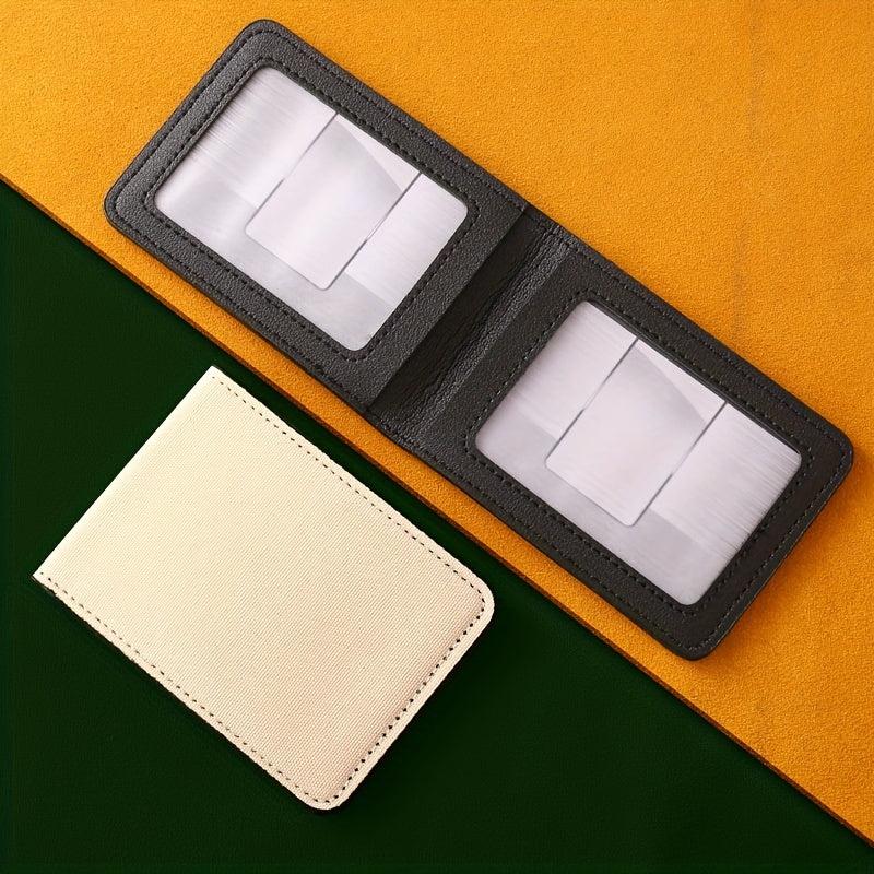 Canvas Driving Licence Bag Men Thin Wallet Mini Cut Out High end Card Holder