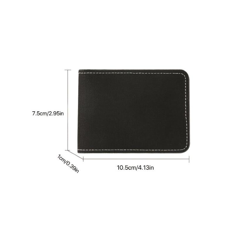 Canvas Driving Licence Bag Men Thin Wallet Mini Cut Out High end Card Holder