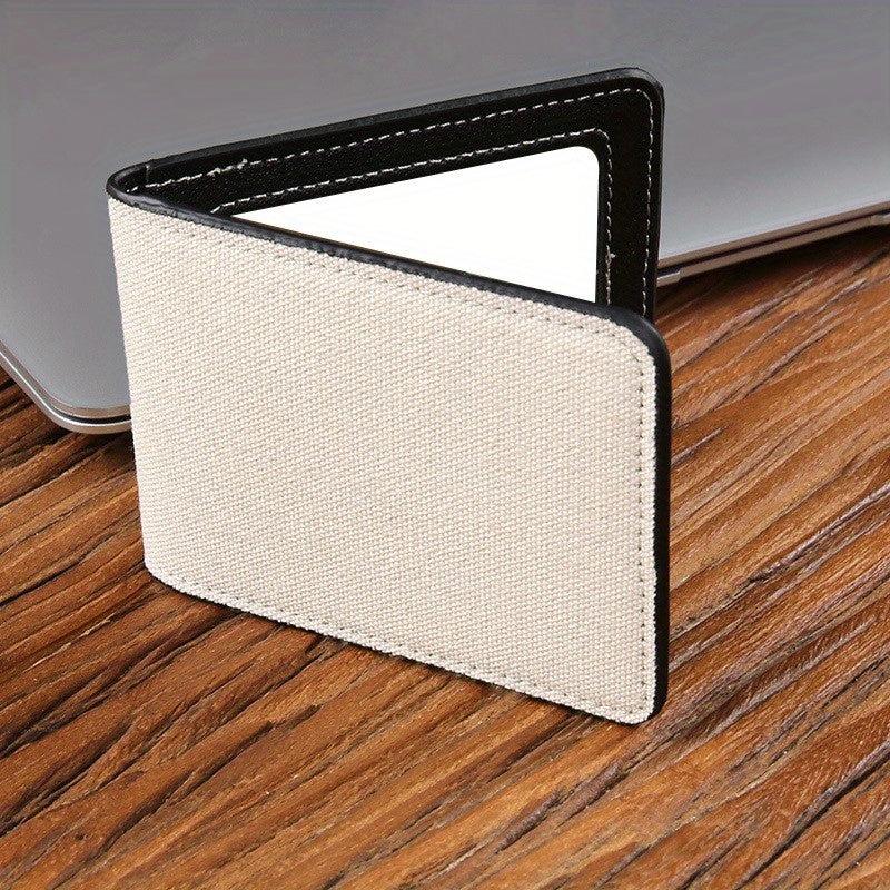 Canvas Driving Licence Bag Men Thin Wallet Mini Cut Out High end Card Holder