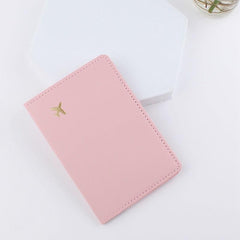 Leather Bag Travel Passport Protection Cover Passport Clip