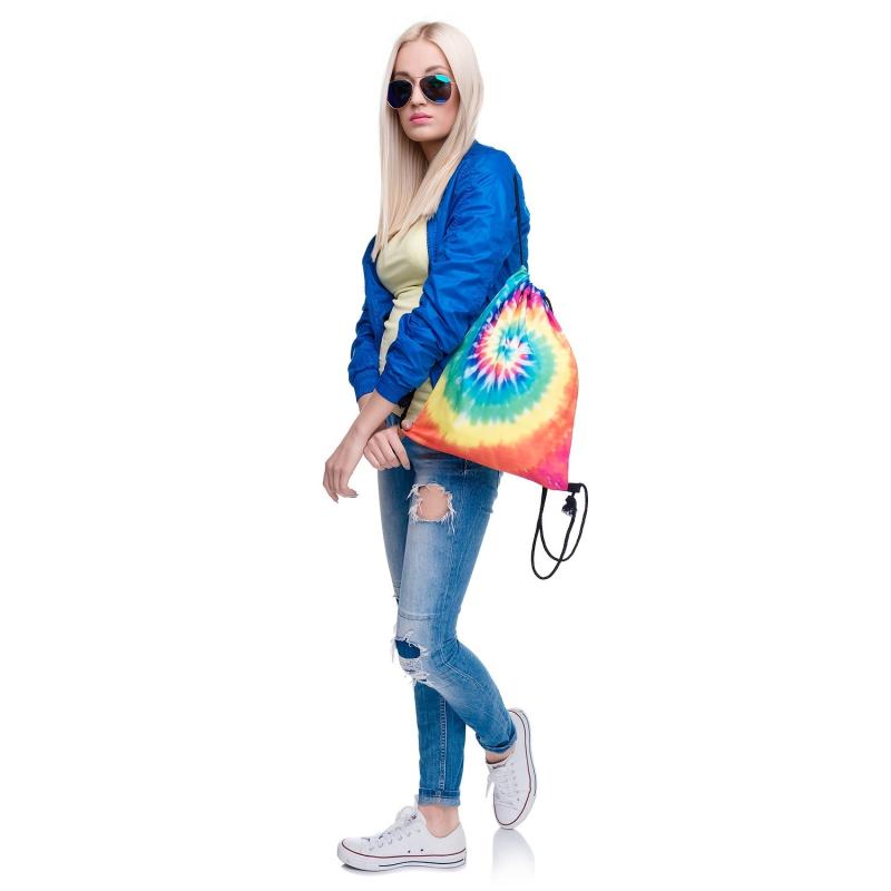 Pattern Storage Backpack Drawstring Lightweight Sports Bag