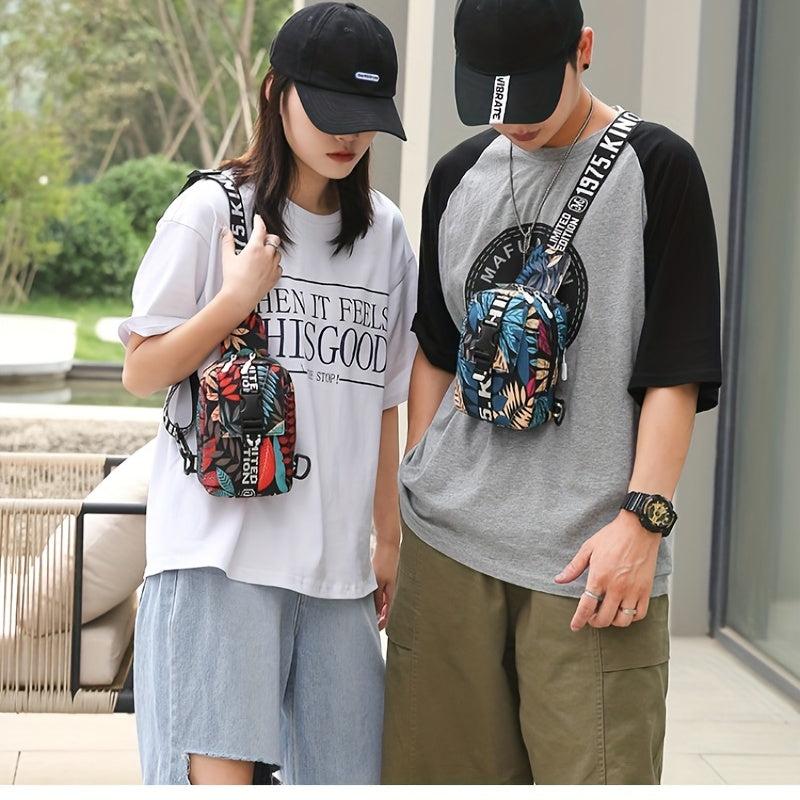 Colorful Small Crossbody Bag Women's Men's ID Passport Bag