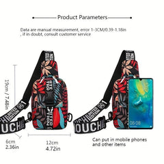 Colorful Small Crossbody Bag Women's Men's ID Passport Bag