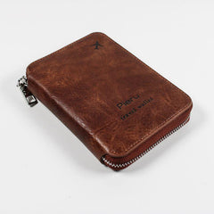 RFID Blocking Passport Holder Zipper Travel Wallet