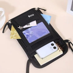 RFID Anti theft Travel Passport Bag - Multifunctional Hanging Neck Passport Bag