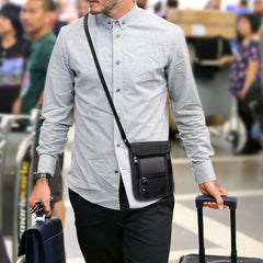 RFID Anti theft Travel Passport Bag - Multifunctional Hanging Neck Passport Bag