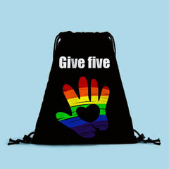 Colorful Pattern Drawstring Backapck Lightweight Storage Bag