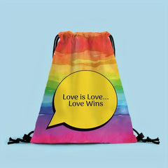 Colorful Pattern Drawstring Backapck Lightweight Storage Bag