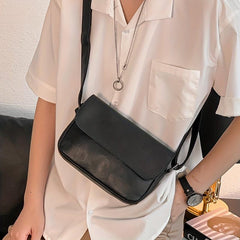 Solid Crossbody Bag Mobile Phone Bag Casual Messenger Bag