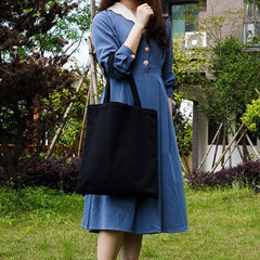 Large Capacity Canvas Tote Bag Lightweight Shoulder Bag