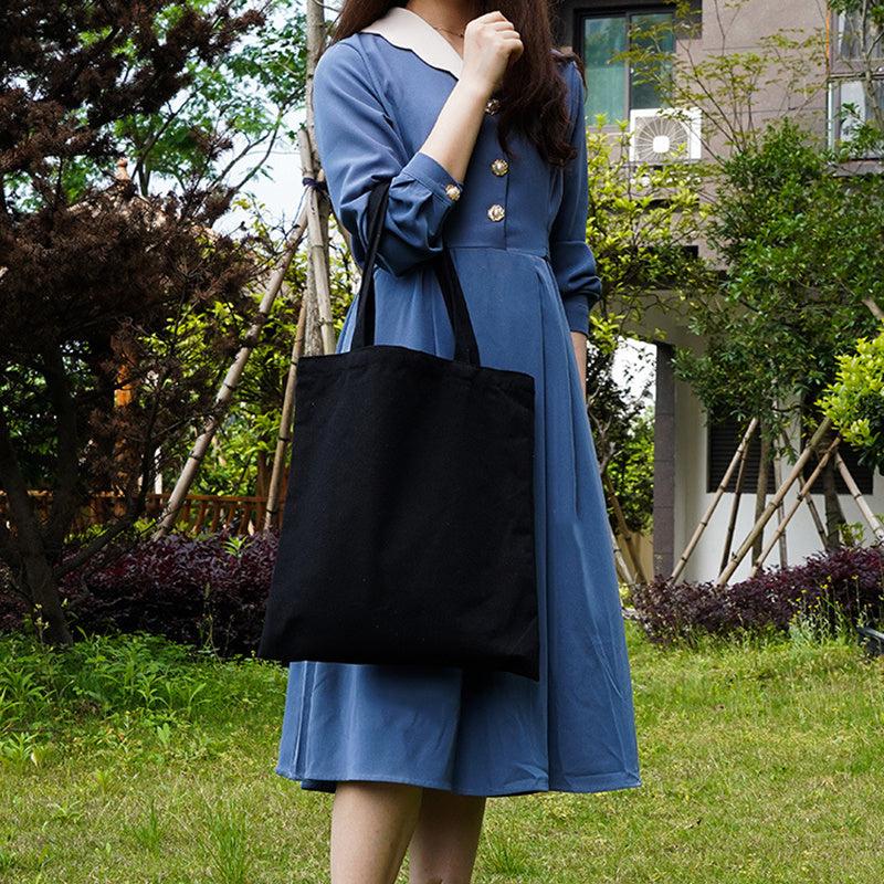 Large Capacity Canvas Tote Bag Lightweight Shoulder Bag