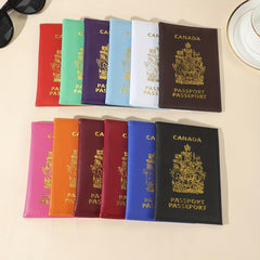 Canadian Passport Cover PU Leather for Men and Women