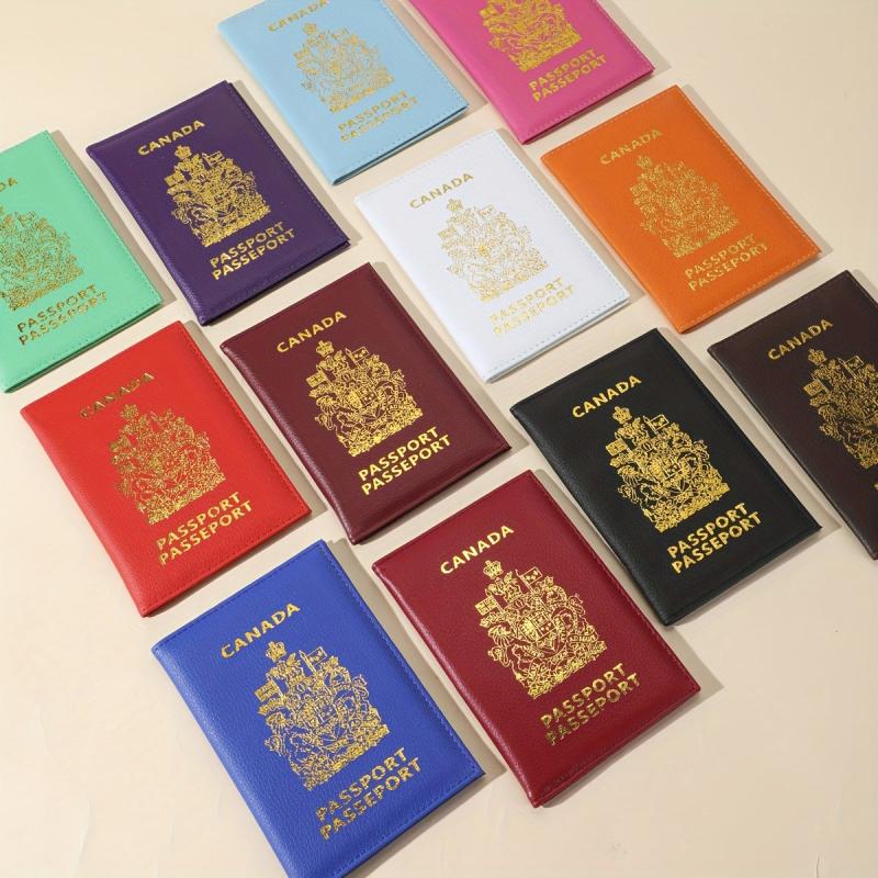 Canadian Passport Cover PU Leather for Men and Women