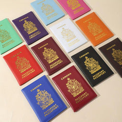 Canadian Passport Cover PU Leather for Men and Women