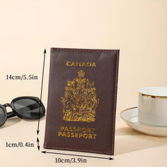 Canadian Passport Cover PU Leather for Men and Women