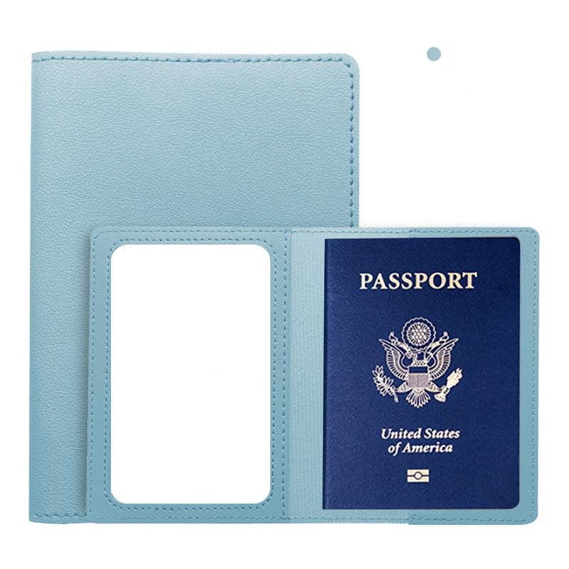 2pcs PU Leather Passport Holder Travel Accessories