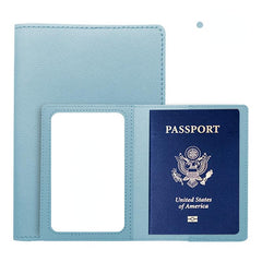 2pcs PU Leather Passport Holder Travel Accessories