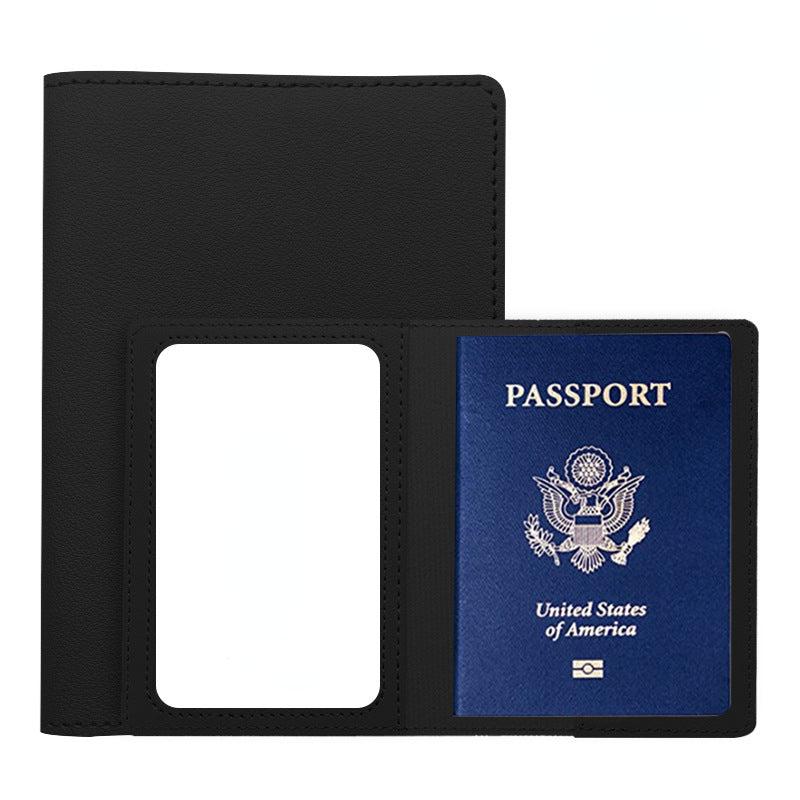 2pcs PU Leather Passport Holder Travel Accessories