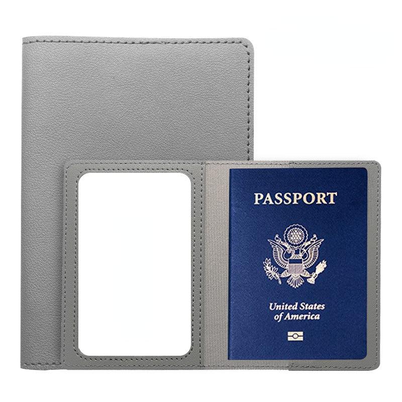 2pcs PU Leather Passport Holder Travel Accessories