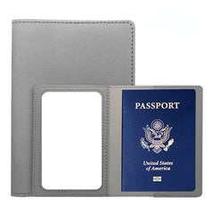 2pcs PU Leather Passport Holder Travel Accessories