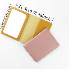 2pcs PU Leather Passport Holder Travel Accessories