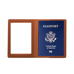 2pcs PU Leather Passport Holder Travel Accessories