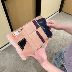 3 Fold Travel Passport Holder Multifunctional Document Card Wallet