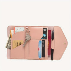 3 Fold Travel Passport Holder Multifunctional Document Card Wallet