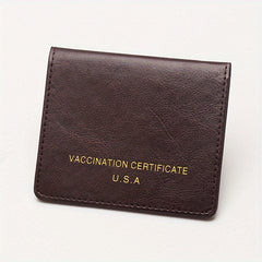 Men's Women's PU Leather Passport Protective Case Credit Card Bank Holder