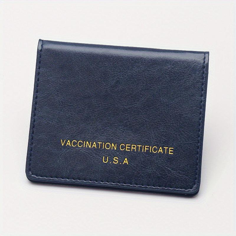 Men's Women's PU Leather Passport Protective Case Credit Card Bank Holder