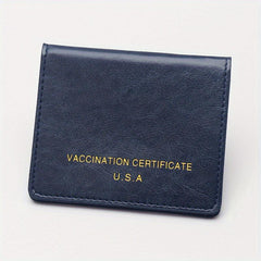 Men's Women's PU Leather Passport Protective Case Credit Card Bank Holder