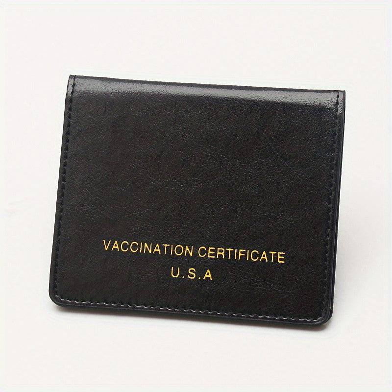 Men's Women's PU Leather Passport Protective Case Credit Card Bank Holder
