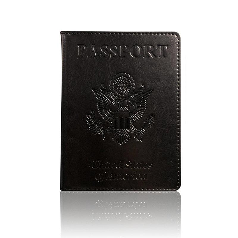 Passport Holder Travel Bag Slim PU Leather Passport Case