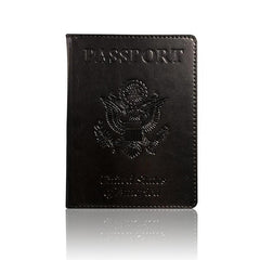Passport Holder Travel Bag Slim PU Leather Passport Case