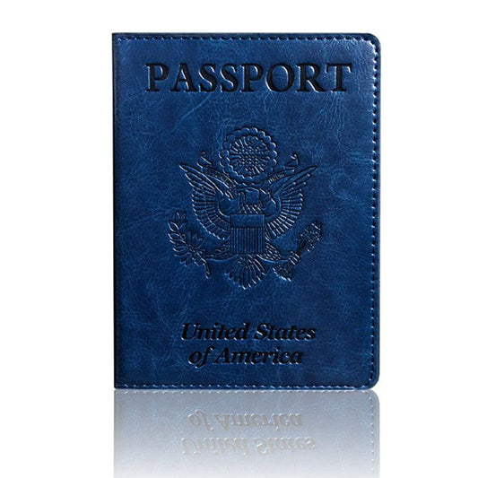 Passport Holder Travel Bag Slim PU Leather Passport Case