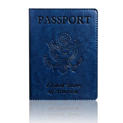 Passport Holder Travel Bag Slim PU Leather Passport Case