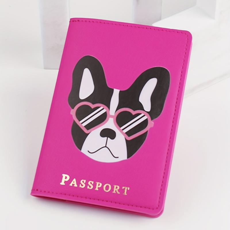 Cartoon Dog Passport Holder Travel Passport Holder