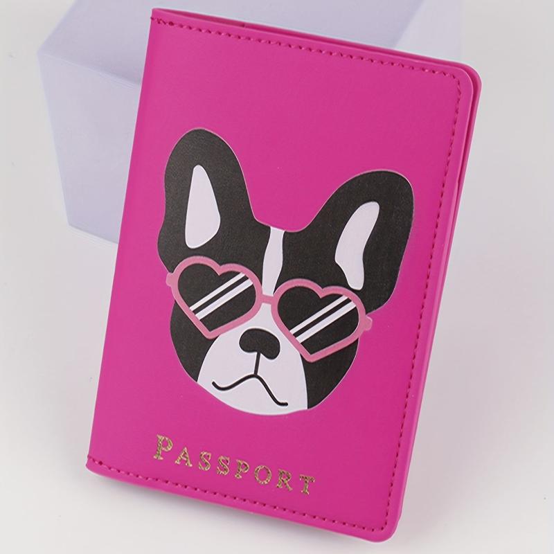 Cartoon Dog Passport Holder Travel Passport Holder