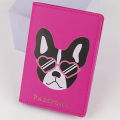 Cartoon Dog Passport Holder Travel Passport Holder